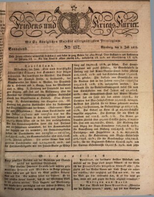 Der Friedens- u. Kriegs-Kurier (Nürnberger Friedens- und Kriegs-Kurier) Samstag 2. Juli 1825