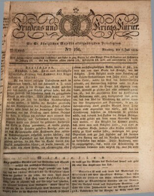 Der Friedens- u. Kriegs-Kurier (Nürnberger Friedens- und Kriegs-Kurier) Mittwoch 6. Juli 1825