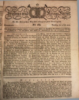 Der Friedens- u. Kriegs-Kurier (Nürnberger Friedens- und Kriegs-Kurier) Samstag 9. Juli 1825