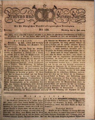 Der Friedens- u. Kriegs-Kurier (Nürnberger Friedens- und Kriegs-Kurier) Freitag 29. Juli 1825