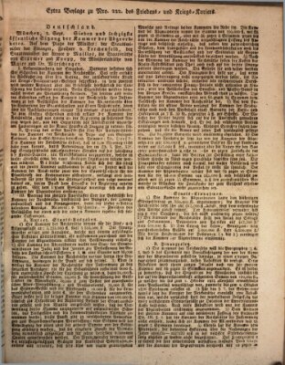 Der Friedens- u. Kriegs-Kurier (Nürnberger Friedens- und Kriegs-Kurier) Freitag 16. September 1825