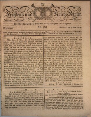 Der Friedens- u. Kriegs-Kurier (Nürnberger Friedens- und Kriegs-Kurier) Mittwoch 9. November 1825