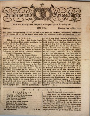 Der Friedens- u. Kriegs-Kurier (Nürnberger Friedens- und Kriegs-Kurier) Freitag 25. November 1825