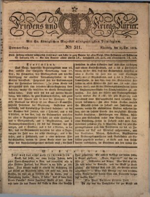 Der Friedens- u. Kriegs-Kurier (Nürnberger Friedens- und Kriegs-Kurier) Donnerstag 29. Dezember 1825