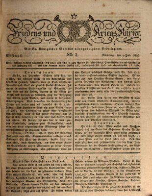 Der Friedens- u. Kriegs-Kurier (Nürnberger Friedens- und Kriegs-Kurier) Mittwoch 4. Januar 1826