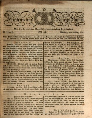 Der Friedens- u. Kriegs-Kurier (Nürnberger Friedens- und Kriegs-Kurier) Mittwoch 8. März 1826