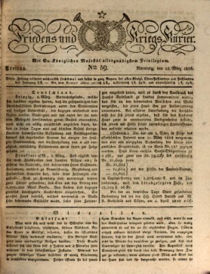 Der Friedens- u. Kriegs-Kurier (Nürnberger Friedens- und Kriegs-Kurier) Freitag 10. März 1826