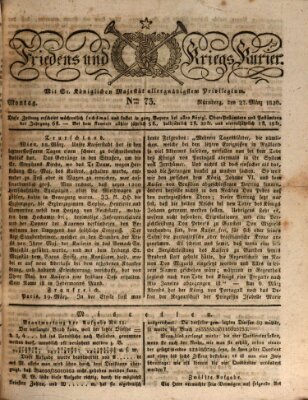 Der Friedens- u. Kriegs-Kurier (Nürnberger Friedens- und Kriegs-Kurier) Montag 27. März 1826