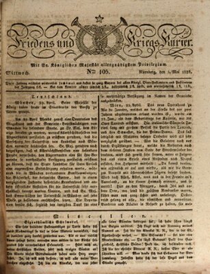 Der Friedens- u. Kriegs-Kurier (Nürnberger Friedens- und Kriegs-Kurier) Mittwoch 3. Mai 1826