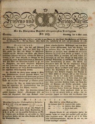 Der Friedens- u. Kriegs-Kurier (Nürnberger Friedens- und Kriegs-Kurier) Montag 8. Mai 1826