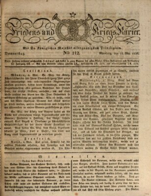 Der Friedens- u. Kriegs-Kurier (Nürnberger Friedens- und Kriegs-Kurier) Donnerstag 11. Mai 1826