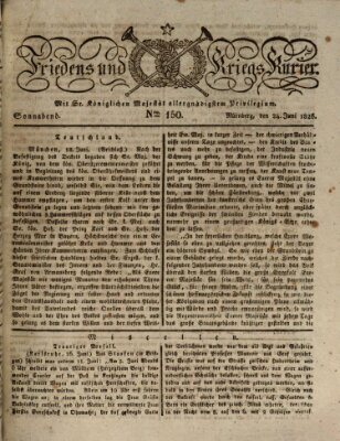 Der Friedens- u. Kriegs-Kurier (Nürnberger Friedens- und Kriegs-Kurier) Samstag 24. Juni 1826