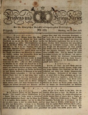 Der Friedens- u. Kriegs-Kurier (Nürnberger Friedens- und Kriegs-Kurier) Mittwoch 28. Juni 1826