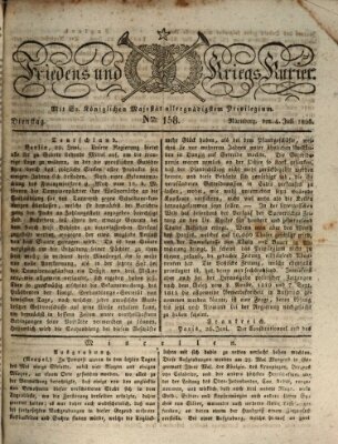 Der Friedens- u. Kriegs-Kurier (Nürnberger Friedens- und Kriegs-Kurier) Dienstag 4. Juli 1826