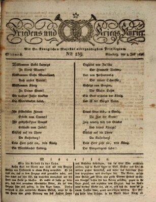 Der Friedens- u. Kriegs-Kurier (Nürnberger Friedens- und Kriegs-Kurier) Mittwoch 5. Juli 1826