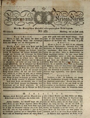 Der Friedens- u. Kriegs-Kurier (Nürnberger Friedens- und Kriegs-Kurier) Mittwoch 12. Juli 1826