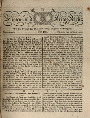 Der Friedens- u. Kriegs-Kurier (Nürnberger Friedens- und Kriegs-Kurier) Samstag 19. August 1826