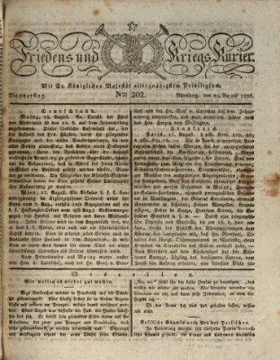 Der Friedens- u. Kriegs-Kurier (Nürnberger Friedens- und Kriegs-Kurier) Donnerstag 24. August 1826