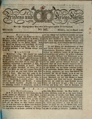 Der Friedens- u. Kriegs-Kurier (Nürnberger Friedens- und Kriegs-Kurier) Mittwoch 30. August 1826