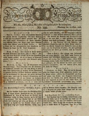 Der Friedens- u. Kriegs-Kurier (Nürnberger Friedens- und Kriegs-Kurier) Samstag 23. September 1826