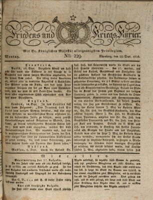 Der Friedens- u. Kriegs-Kurier (Nürnberger Friedens- und Kriegs-Kurier) Montag 25. September 1826