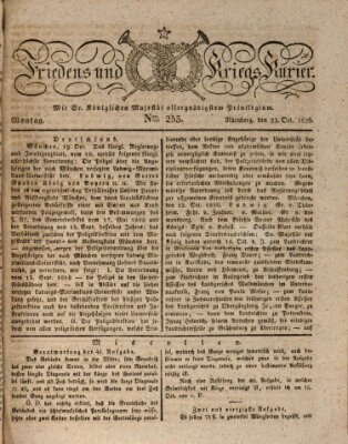 Der Friedens- u. Kriegs-Kurier (Nürnberger Friedens- und Kriegs-Kurier) Montag 23. Oktober 1826