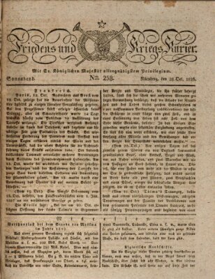 Der Friedens- u. Kriegs-Kurier (Nürnberger Friedens- und Kriegs-Kurier) Samstag 28. Oktober 1826