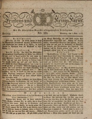 Der Friedens- u. Kriegs-Kurier (Nürnberger Friedens- und Kriegs-Kurier) Freitag 3. November 1826