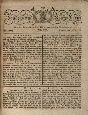 Der Friedens- u. Kriegs-Kurier (Nürnberger Friedens- und Kriegs-Kurier) Mittwoch 13. Dezember 1826