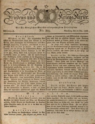 Der Friedens- u. Kriegs-Kurier (Nürnberger Friedens- und Kriegs-Kurier) Mittwoch 27. Dezember 1826