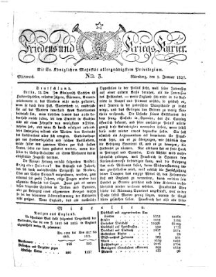 Der Friedens- u. Kriegs-Kurier (Nürnberger Friedens- und Kriegs-Kurier) Mittwoch 3. Januar 1827