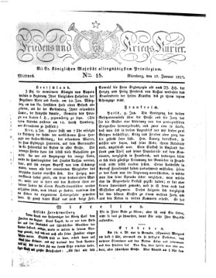 Der Friedens- u. Kriegs-Kurier (Nürnberger Friedens- und Kriegs-Kurier) Mittwoch 17. Januar 1827