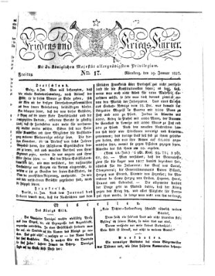 Der Friedens- u. Kriegs-Kurier (Nürnberger Friedens- und Kriegs-Kurier) Freitag 19. Januar 1827