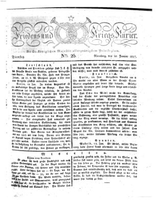 Der Friedens- u. Kriegs-Kurier (Nürnberger Friedens- und Kriegs-Kurier) Dienstag 30. Januar 1827