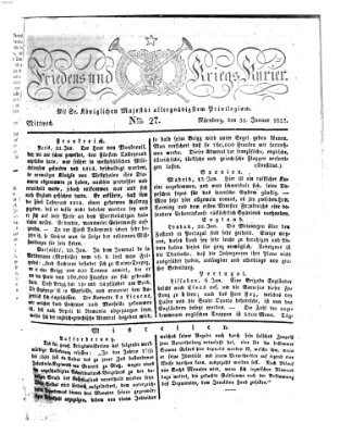 Der Friedens- u. Kriegs-Kurier (Nürnberger Friedens- und Kriegs-Kurier) Mittwoch 31. Januar 1827