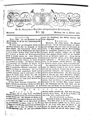 Der Friedens- u. Kriegs-Kurier (Nürnberger Friedens- und Kriegs-Kurier) Mittwoch 14. Februar 1827