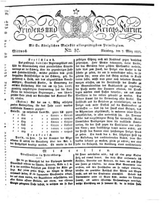 Der Friedens- u. Kriegs-Kurier (Nürnberger Friedens- und Kriegs-Kurier) Mittwoch 7. März 1827