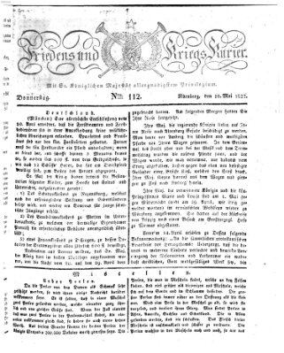 Der Friedens- u. Kriegs-Kurier (Nürnberger Friedens- und Kriegs-Kurier) Donnerstag 10. Mai 1827