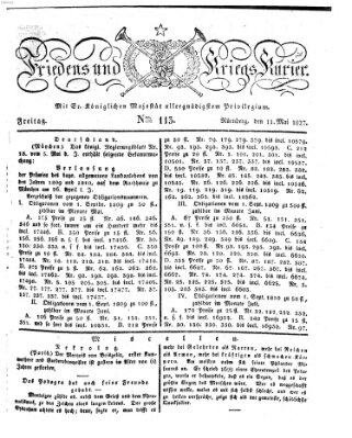 Der Friedens- u. Kriegs-Kurier (Nürnberger Friedens- und Kriegs-Kurier) Freitag 11. Mai 1827