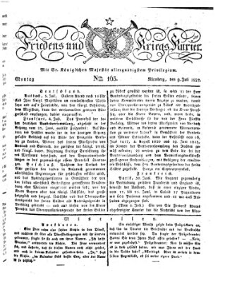 Der Friedens- u. Kriegs-Kurier (Nürnberger Friedens- und Kriegs-Kurier) Montag 9. Juli 1827