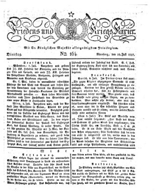 Der Friedens- u. Kriegs-Kurier (Nürnberger Friedens- und Kriegs-Kurier) Dienstag 10. Juli 1827