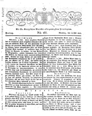 Der Friedens- u. Kriegs-Kurier (Nürnberger Friedens- und Kriegs-Kurier) Freitag 13. Juli 1827