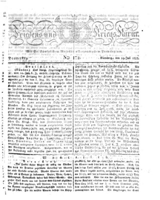 Der Friedens- u. Kriegs-Kurier (Nürnberger Friedens- und Kriegs-Kurier) Donnerstag 19. Juli 1827