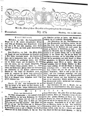 Der Friedens- u. Kriegs-Kurier (Nürnberger Friedens- und Kriegs-Kurier) Samstag 21. Juli 1827