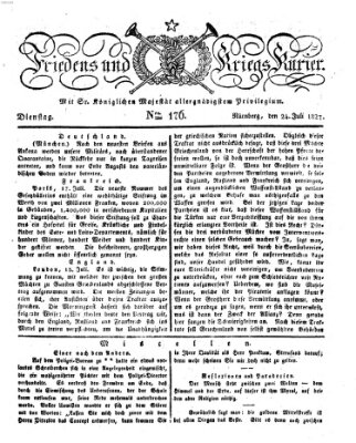 Der Friedens- u. Kriegs-Kurier (Nürnberger Friedens- und Kriegs-Kurier) Dienstag 24. Juli 1827