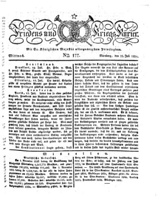 Der Friedens- u. Kriegs-Kurier (Nürnberger Friedens- und Kriegs-Kurier) Mittwoch 25. Juli 1827