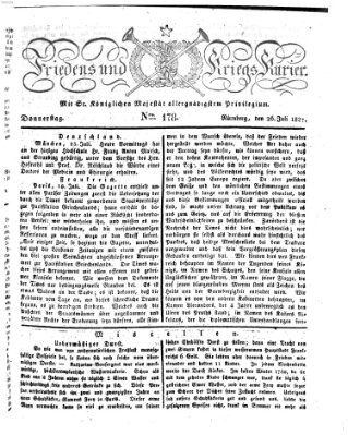 Der Friedens- u. Kriegs-Kurier (Nürnberger Friedens- und Kriegs-Kurier) Donnerstag 26. Juli 1827