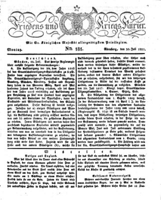 Der Friedens- u. Kriegs-Kurier (Nürnberger Friedens- und Kriegs-Kurier) Montag 30. Juli 1827