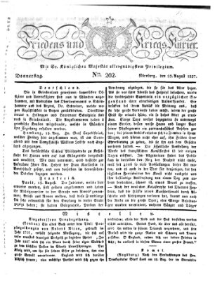 Der Friedens- u. Kriegs-Kurier (Nürnberger Friedens- und Kriegs-Kurier) Donnerstag 23. August 1827