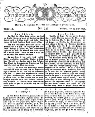 Der Friedens- u. Kriegs-Kurier (Nürnberger Friedens- und Kriegs-Kurier) Mittwoch 19. September 1827